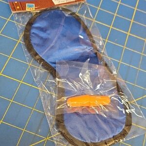 Blue & Black Satiny Sleep Mask with Earplugs New in Package